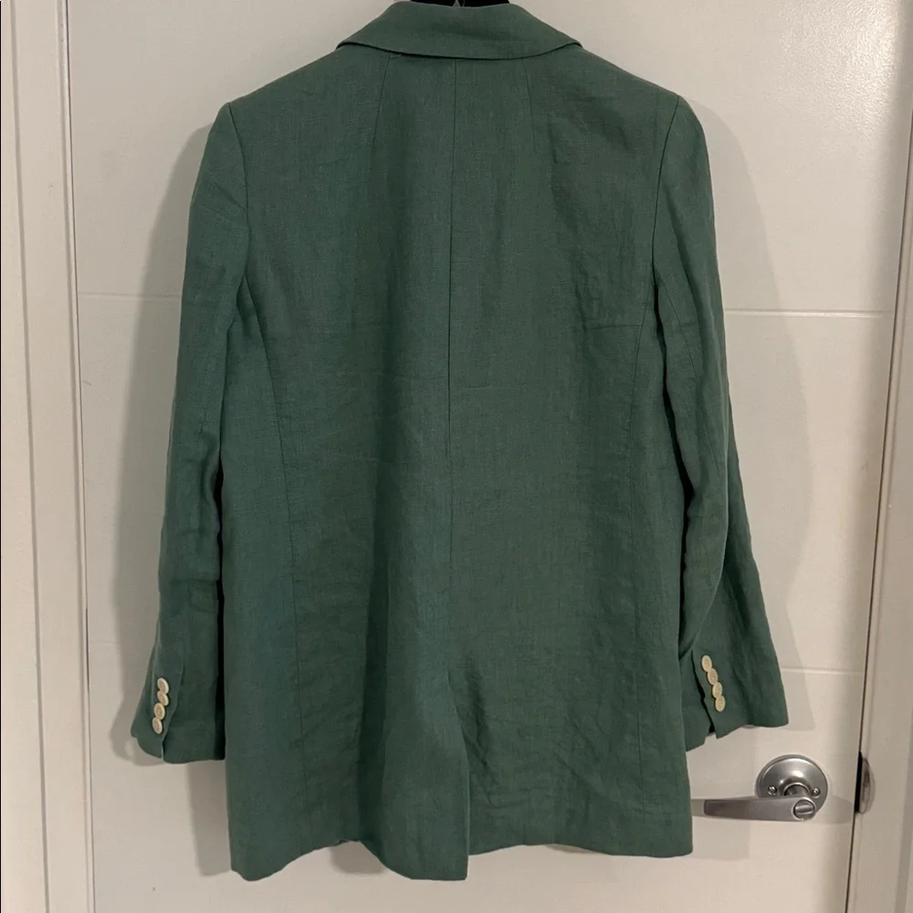 Madewell Sage Green Linen Blazer - Picture 4 of 4